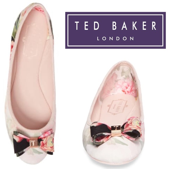 Ted Baker London Shoes - Ted Baker London Immep Bow Flat in Painted Posey